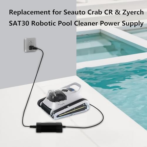 26V Charger Adapter for 21.6V Battery Pool Cleaner, Power Supply Compatible