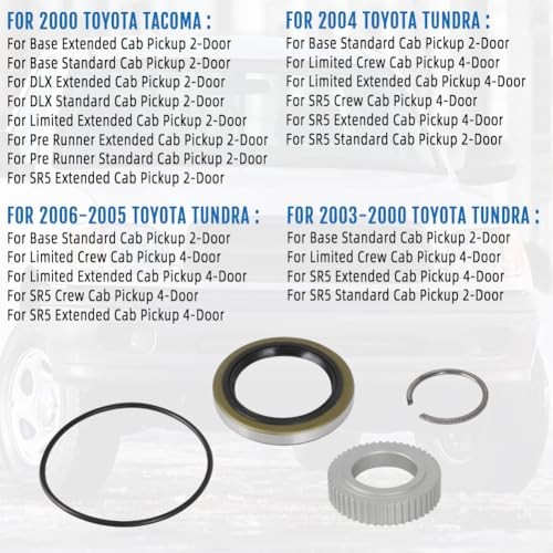 for Toyota Rear Wheel Bearing & Seal Kit for Tacoma 2000-2004 Tundra 2000