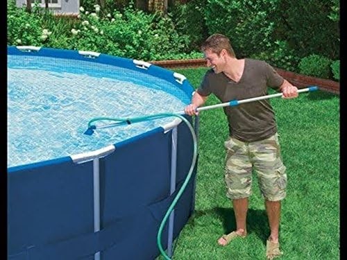 Heavy Duty Pool Leaf Skimmer W/ Aluminum Frame & Durable Nylon Net 18&Prime; Wide