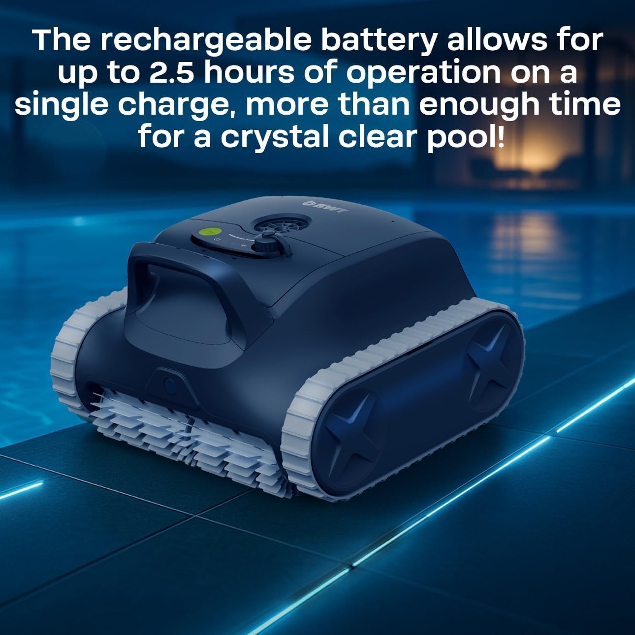 BWT ES Nano Cordless Robotic Pool Cleaner, Cleans Floor, Walls & Waterline