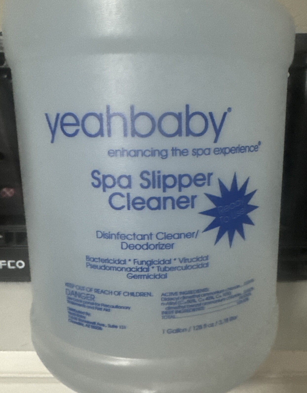 YEAHBABY SPA SLIPPER CLEANER ~ 1 GALLON READY TO USE ~ FREE SHIPPING