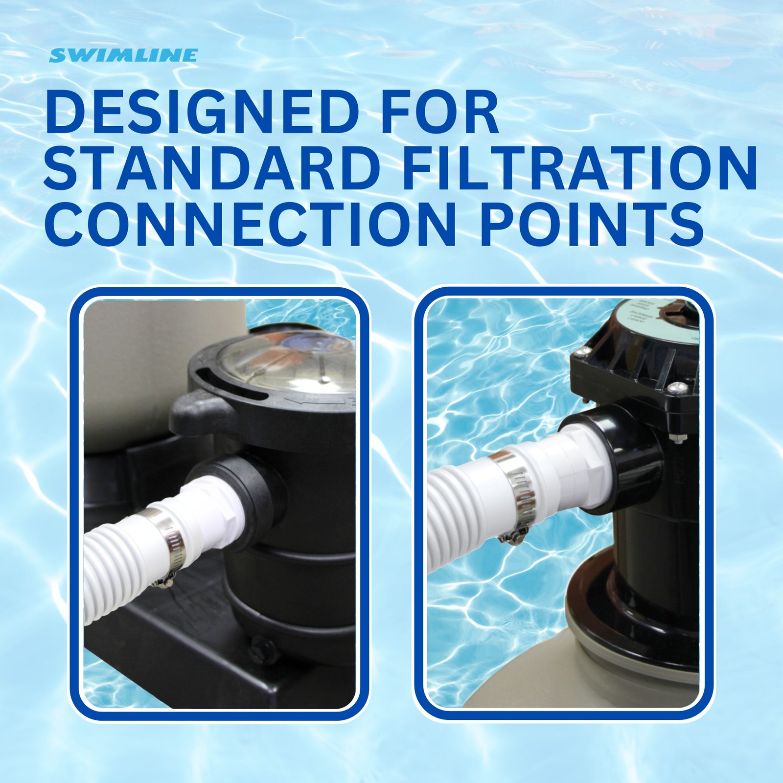 Swimline Hydrotools Standard Inground Swimming Pool Vacuum Hose, 1.25&Prime; x 250&prime;