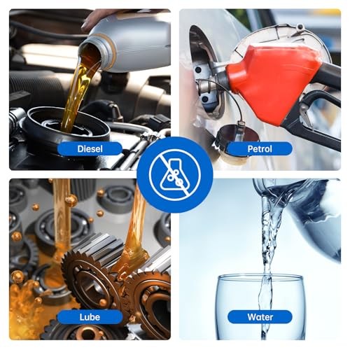 Windance 4Pcs 1/4inch Fuel Filter Fuel Switch Fuel Line Replacement Kit,1M Blue