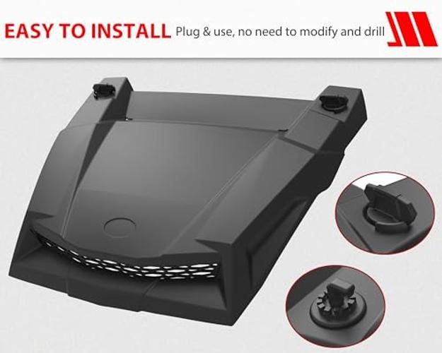 Turbo Hood for Polaris RZR XP 1000/ RZR 900 2014-2020 | Black PP Turbo Hood