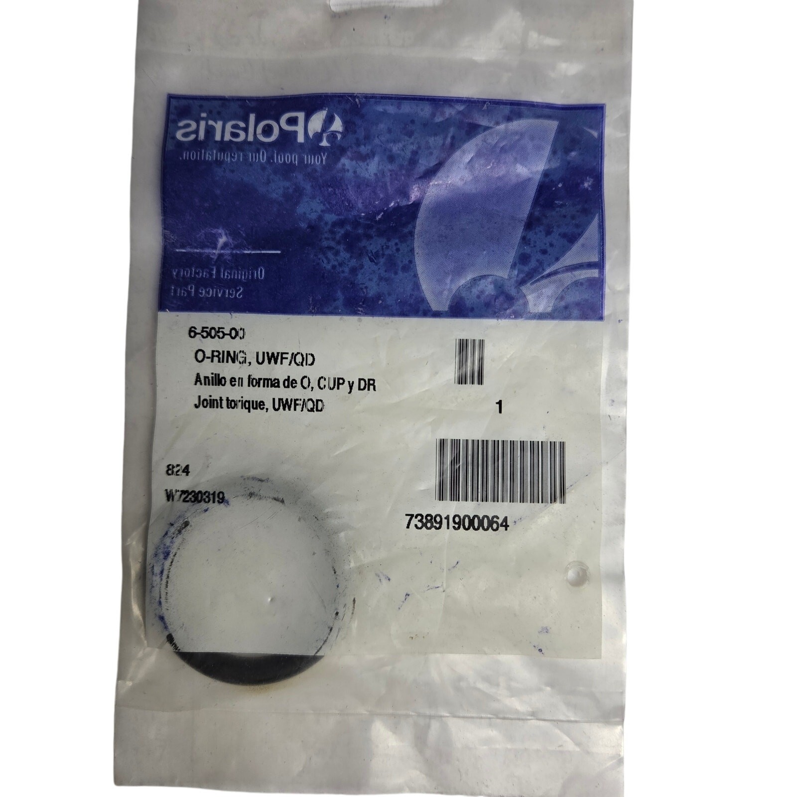 Polaris 6-505-00 UWF Connector O-Ring for Polaris 180/280 Cleaner OEM Genuine