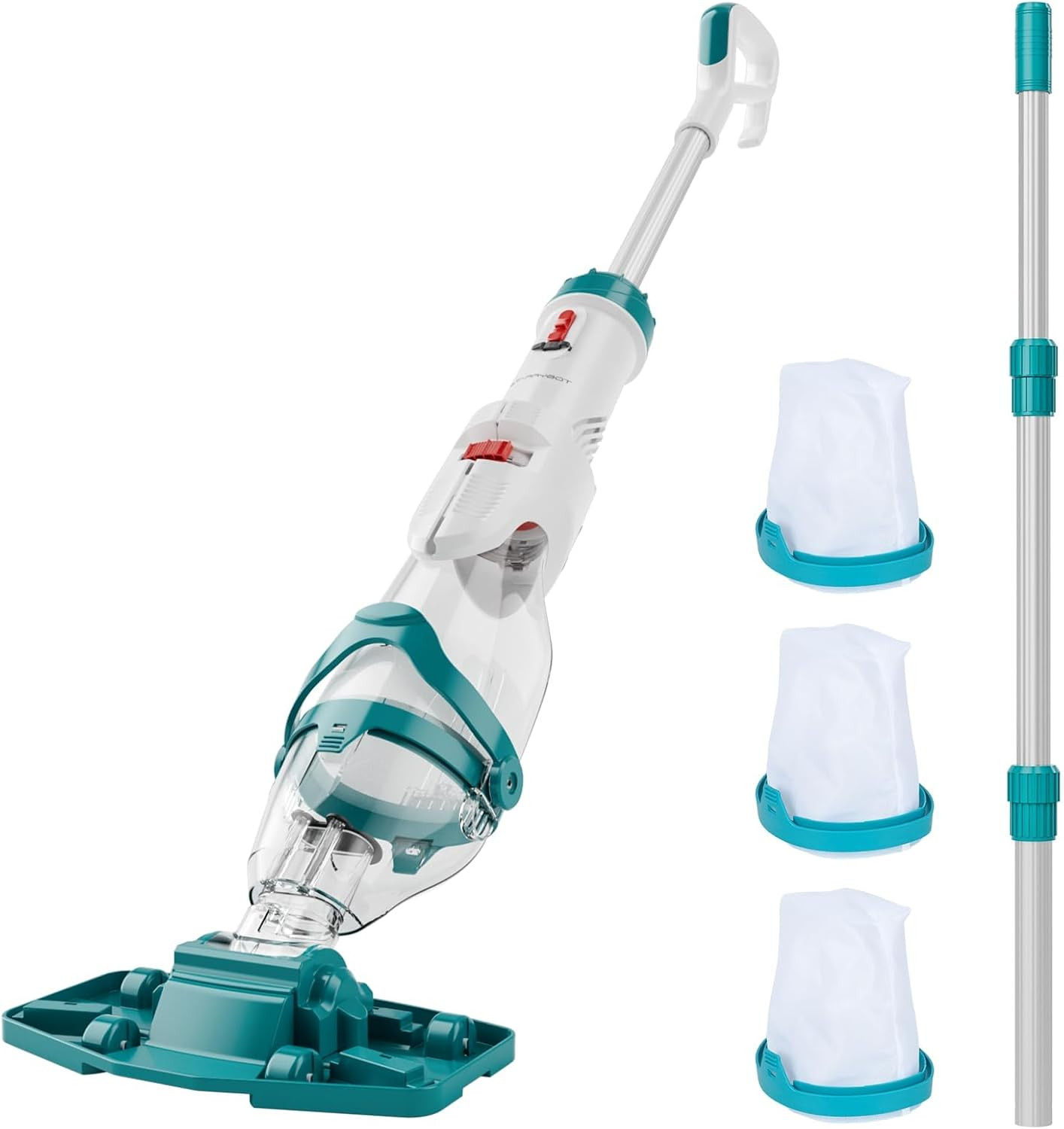 2026 Upgraded Cordless Pool Vacuum for above Ground Pools, Dual Modes High-Flow/