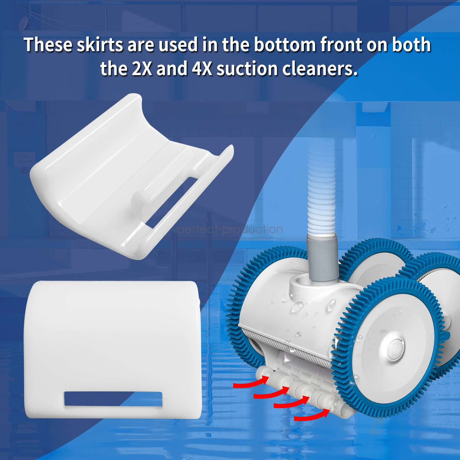 The PoolCleaner Poolvergnuegen Front Skirt Kit A For Hayward 2X 4X 896584000-099