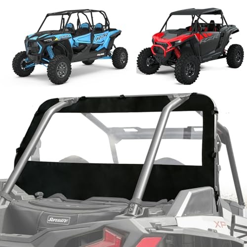 RZR 1000 XP Soft Rear Window, Full Back Windshield Dust Panel | Compatible
