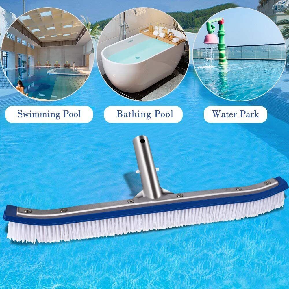 Heavy Duty Curved Pool Brush Reinforced Cleaning Brush Head for Pool Spa US SELL