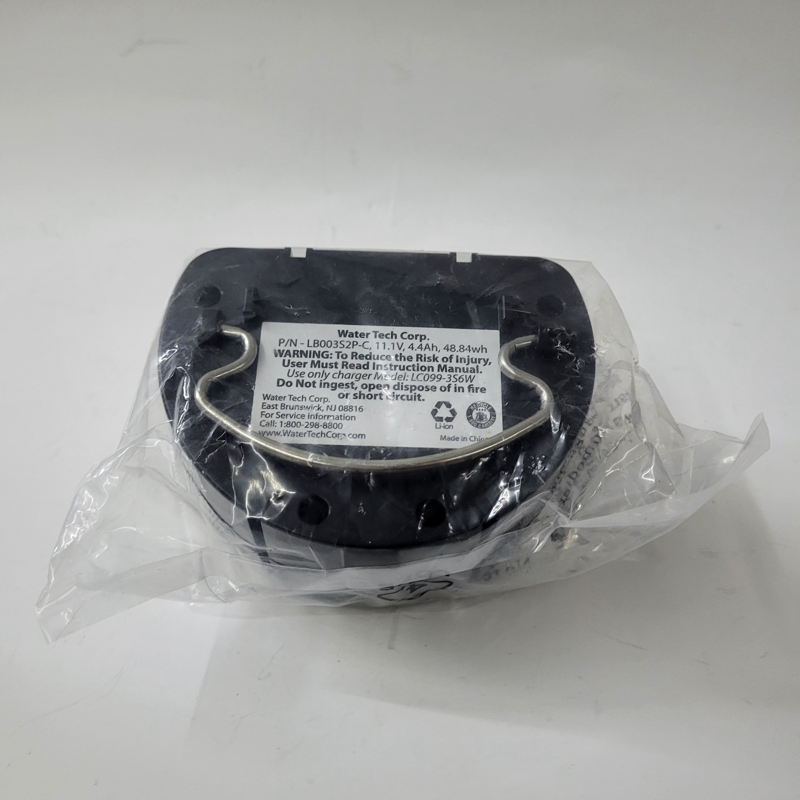 Water Tech LB003S2P-C 11.1V Lithium Battery Pack Assembly