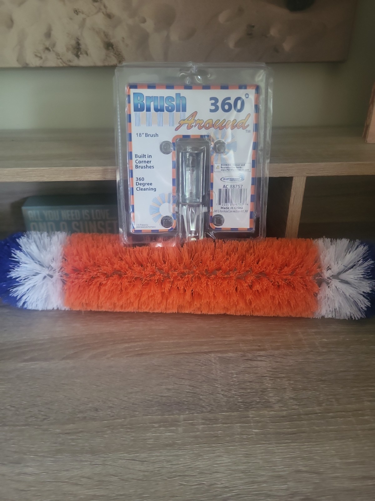 18 Inch 360 Degree Pool Cleaning Brush With Corner Bristles For Easy Cleaning