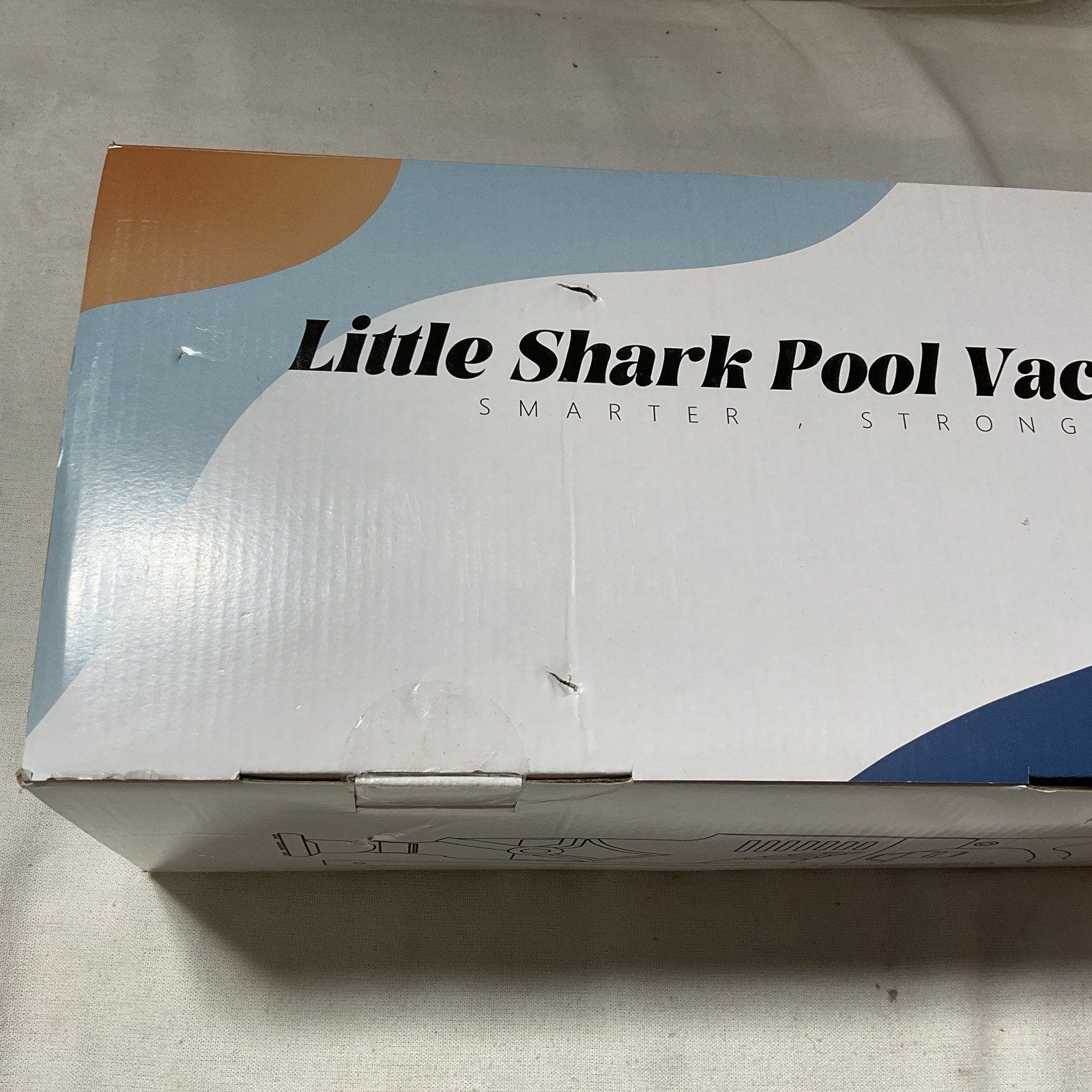 LITTLE SHARK Pool Vacuum For Above Ground Pool, Hot Tub Vacuum 60W Motor G16/19