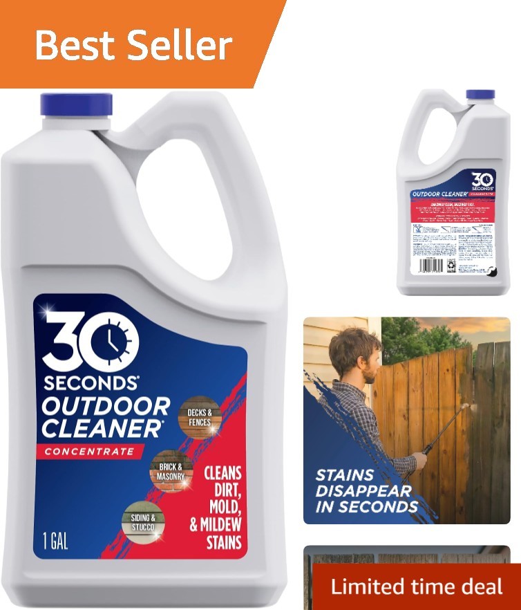 Powerful Mold & Mildew Cleaner – 1 Gallon Concentrate for All Outdoor Surfaces