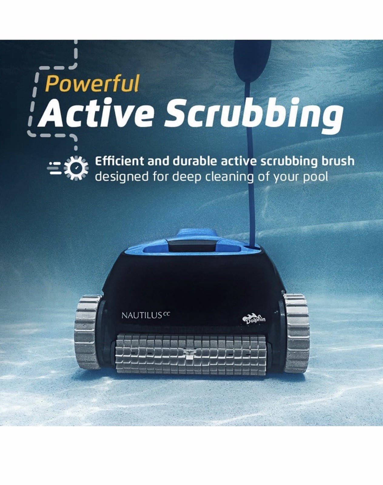 Dolphin Nautilus CC with CleverClean Inground Robotic Pool Cleaner (New Sealed)