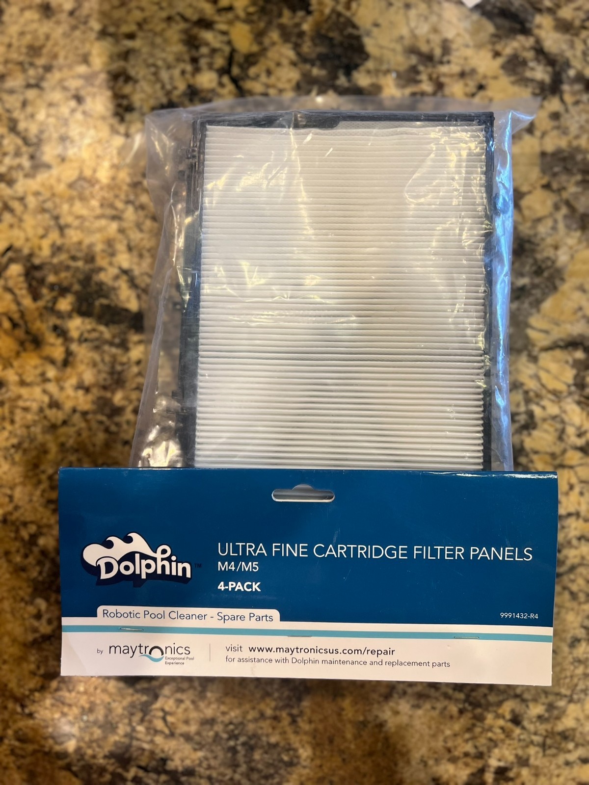 Maytronics 4-Panels Ultra Fine Filter Cartridge for Pool Cleaners (9991432-R4)
