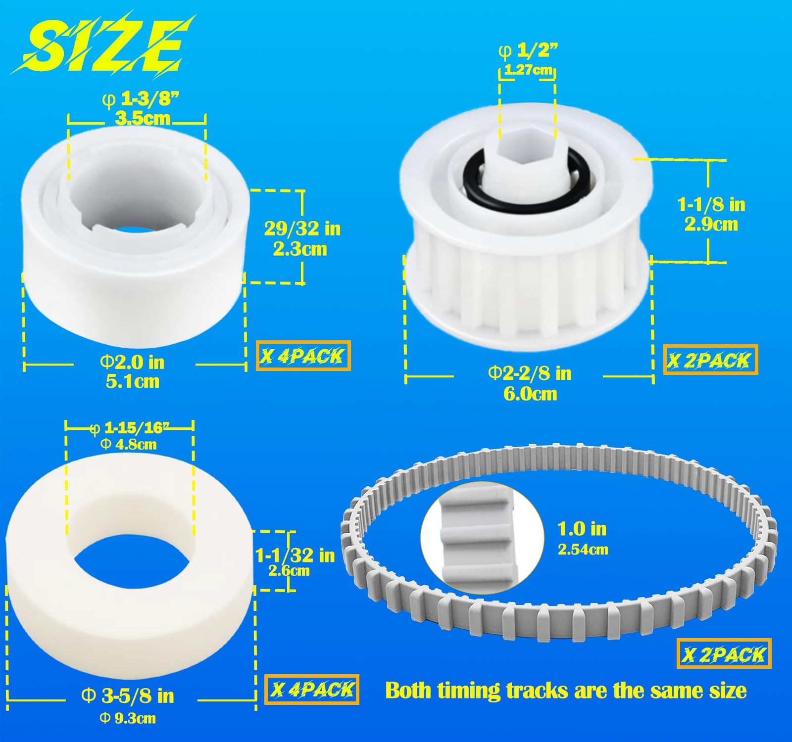 Replacement Parts Combo Kit Timing Track 9985006-R2 Climbing Ring 6101611-R4