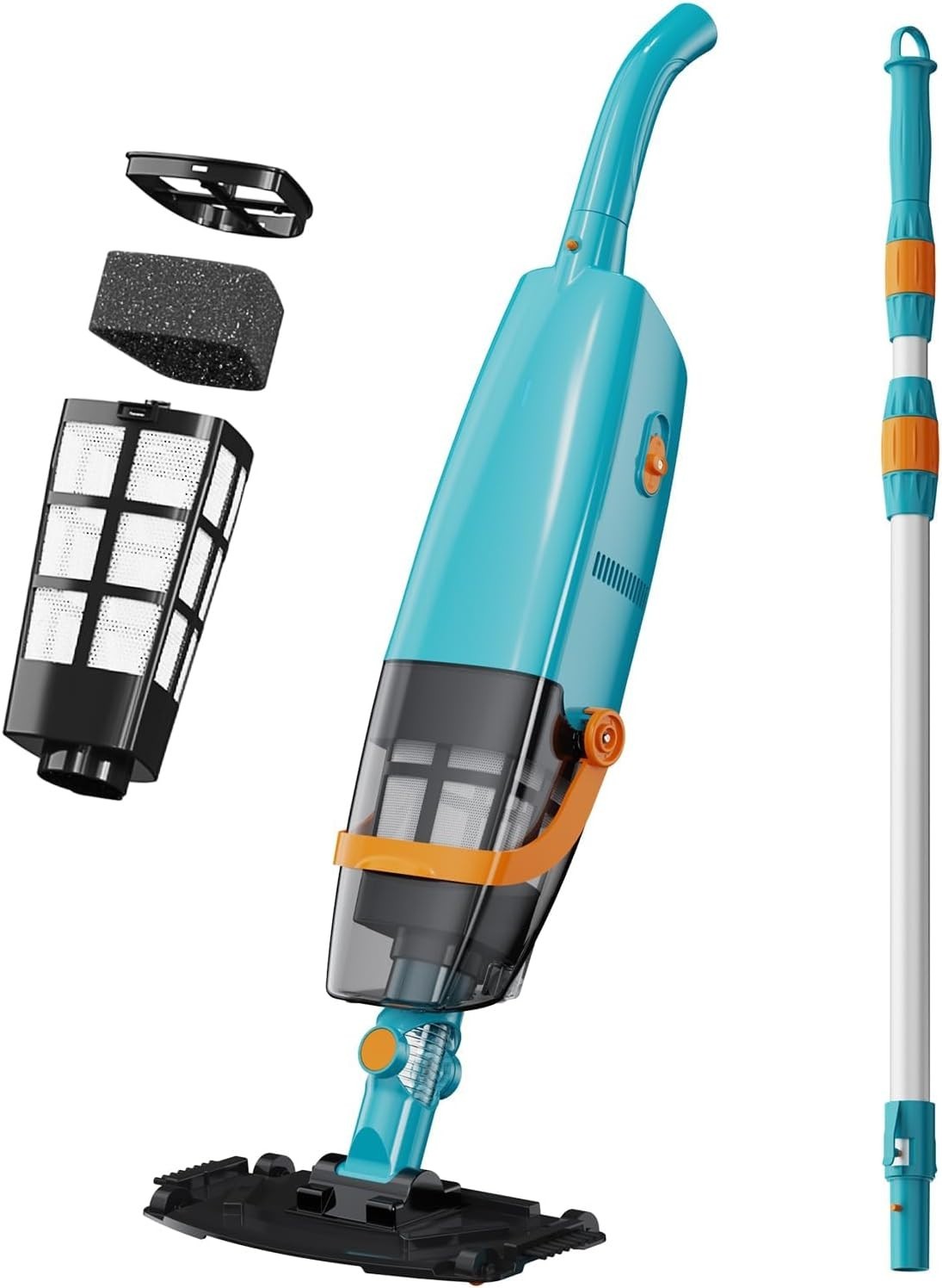 Pool Vacuum Cleaner Cordless Handheld above Ground powerful with Telescopic Pole