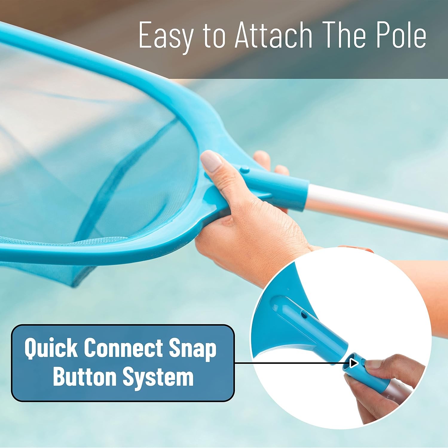 Pool Skimmer Net W/ Pole 25&Prime; Hot Tub Skimmer Net Leaf Skimmer W/ Pole Pond