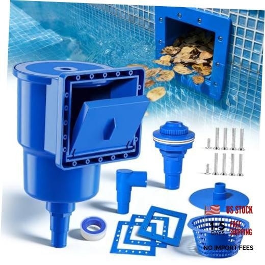 Above Ground Pool Skimmer, Heavy Duty Through-Wall Mount Pool Skimmer Kit with