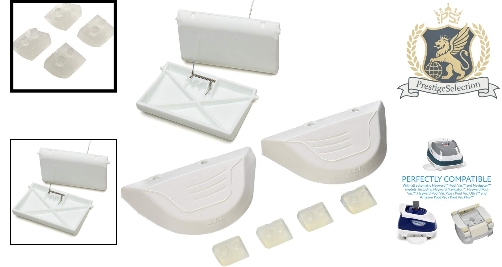 Ergonomic Pool Cleaner Repair Kit for Hayward – Flaps, Wings & Shoes Included