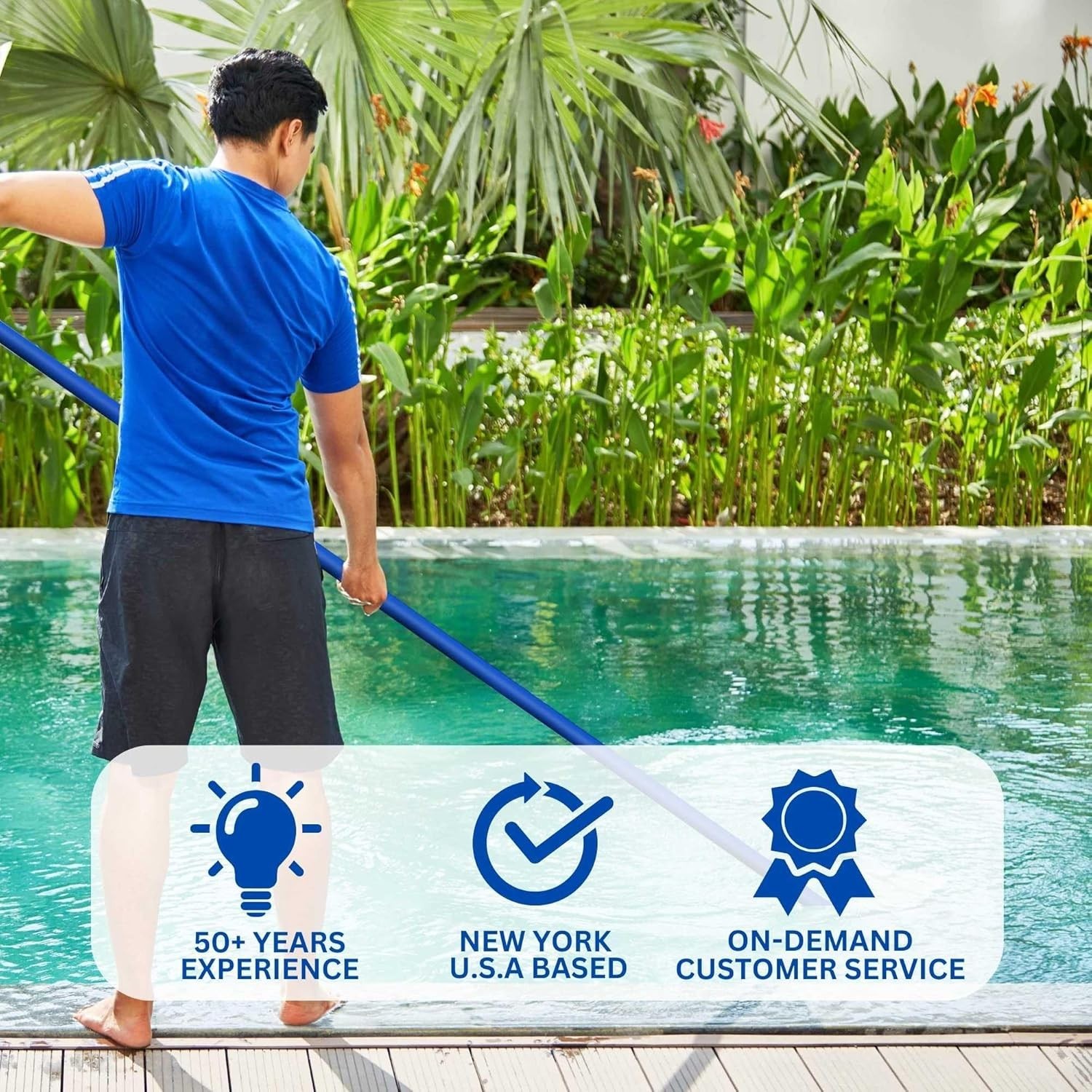 100ft Heavy Duty PVC Backwash Hose | Kink-Free & UV Resistant for Pools
