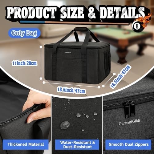 Pool Ball Cleaner Storage Bag, Compatible with Most Pool Ball Cleaner Machines,