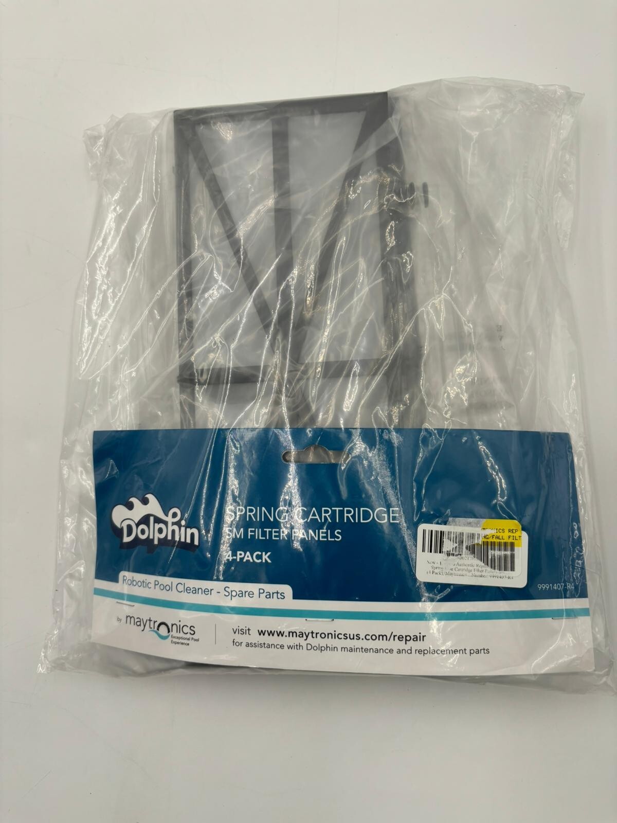 4 Pack Dolphin 9991407-R4 Maytronics SM Spring Genuine Cartridge Filter Panels