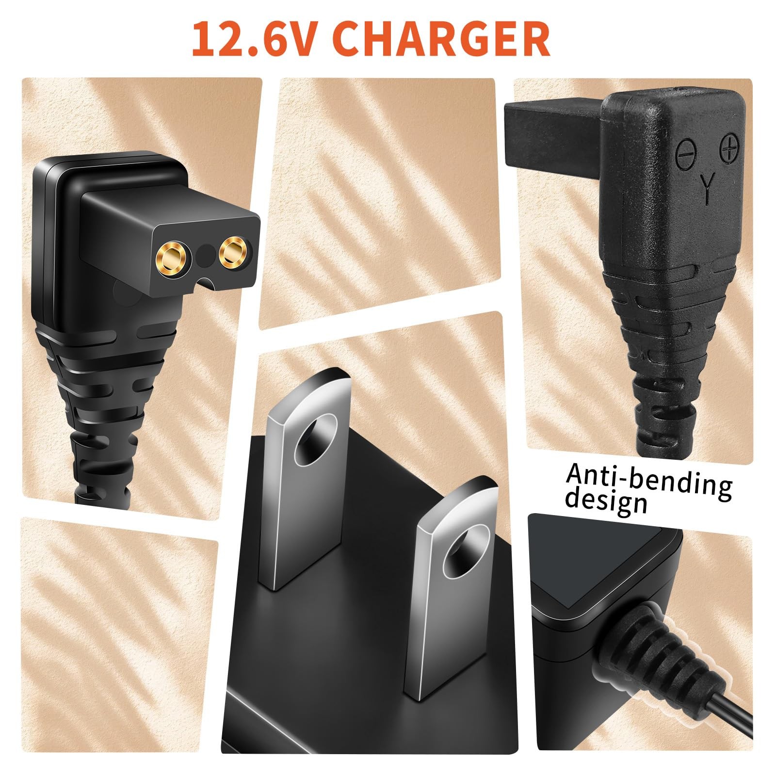 2-Pin 12.6V Power Adapter Charger for Aiper Seagull Pool Vacuum 600 800B SE 1…