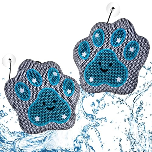Cute Paw Hot Tub Scum Absorber – Reusable Oil Absorbing Sponge & Paw 2 Pack