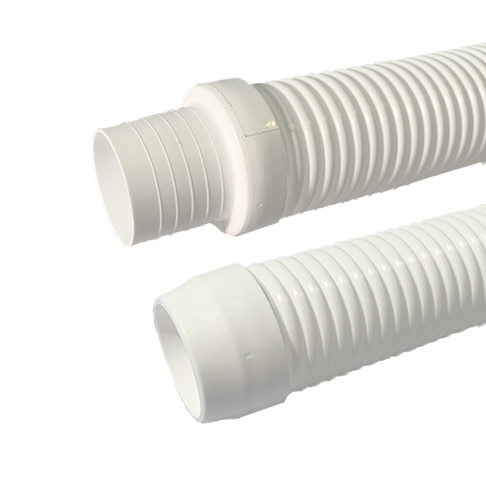 Puri Tech Pool Cleaner Vac Hose Kreepy Krauly Barracuda 1.5in x 4ft White 3 pk