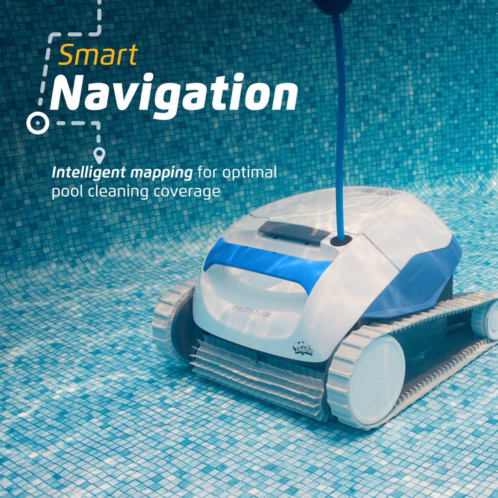 Dolphin Proteus DX1 Robotic Above Ground Pool Cleaner 99996136-DX1