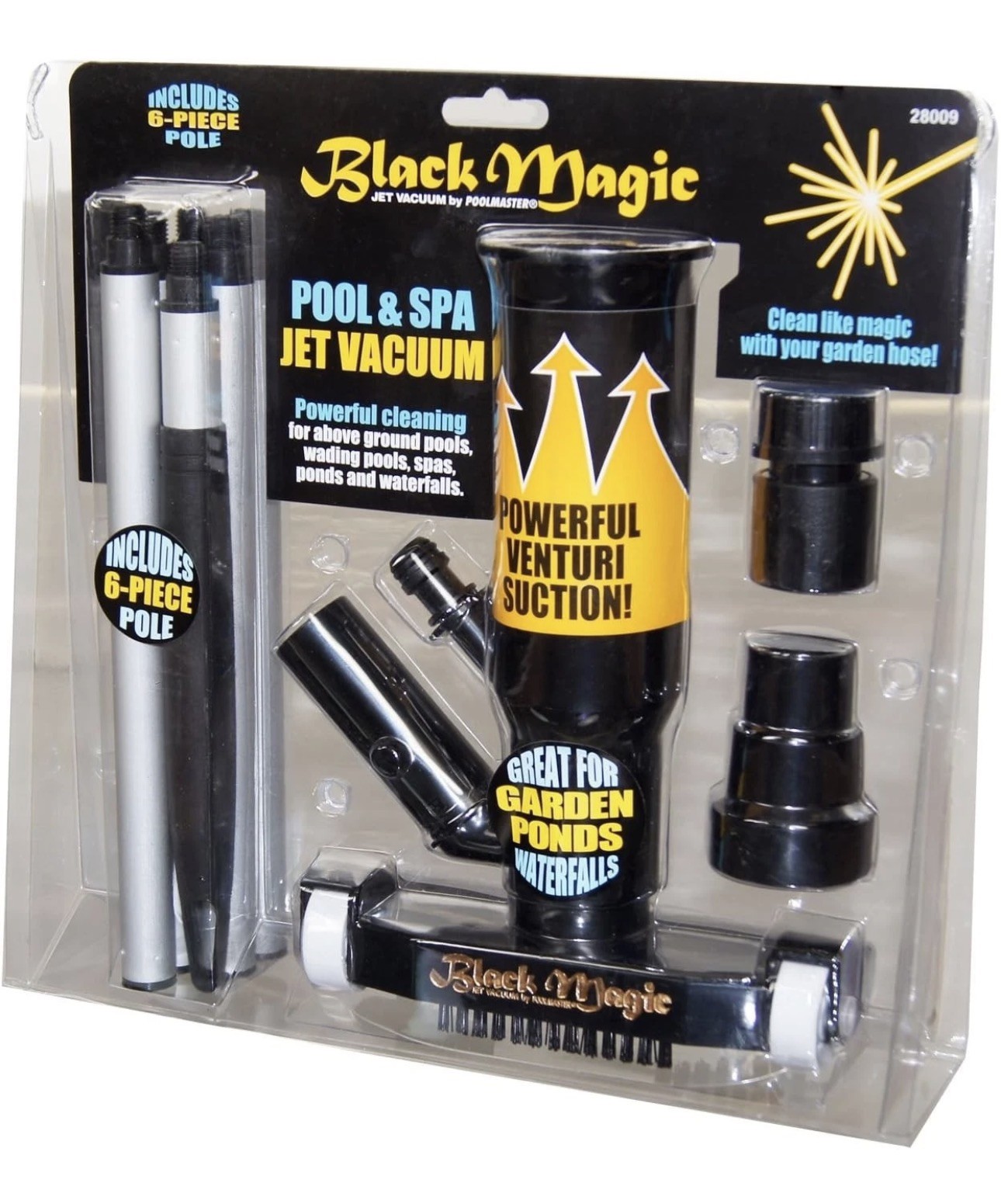 28009 Magic Jet Pool Vacuum – Versatile Cleaner for Spas, Ponds, and Pools