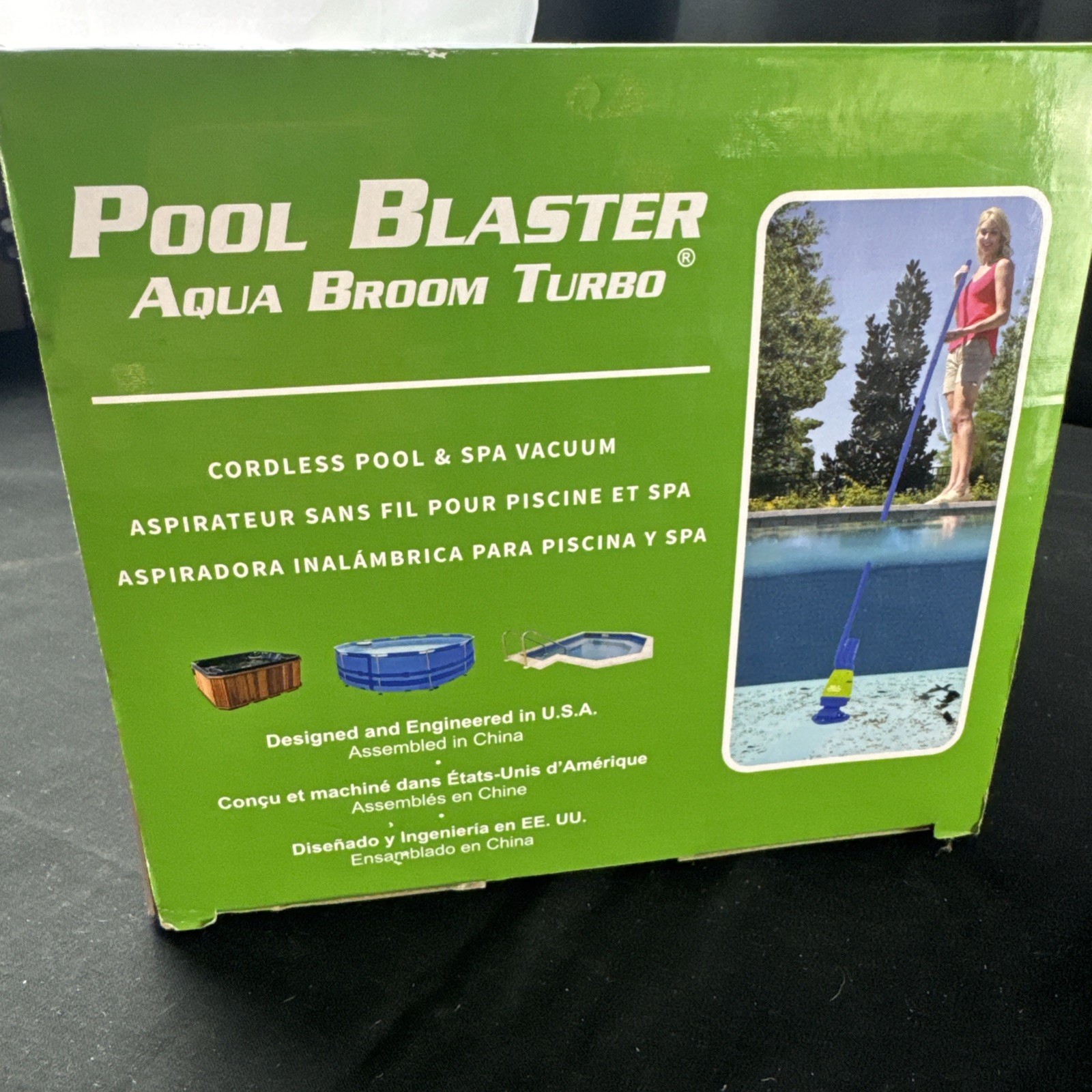 NEW Rechargeable Pool & Hot Tub Cordless Vacuum Pool Blaster Aqua Broom TURBO