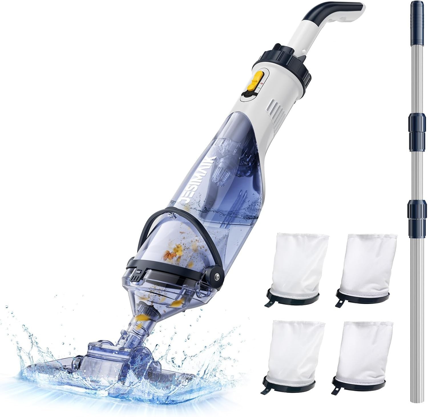 Cordless Pool Vacuum with 18.5 GPM Suction & 60 Min Runtime – Ideal for All P…