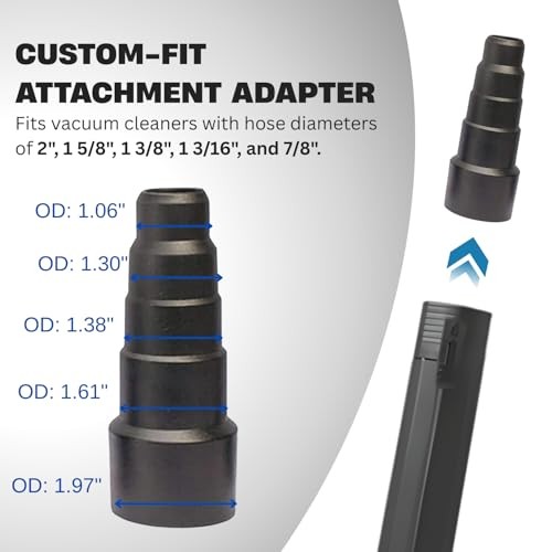 Vacuum Attachment Adapter Kit- Vacuum Hose Adapter – Pool Supply 1-1/4&Prime; or 1