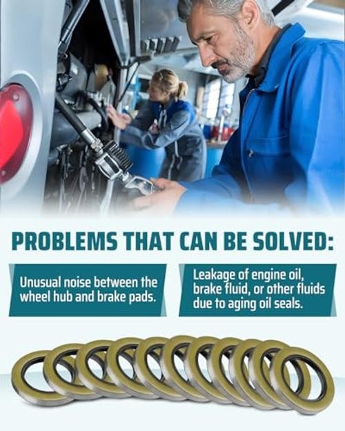 Double Lip Grease Seals Fit for 5200–7000 lb EZ-Lube Trailer Axles and D42