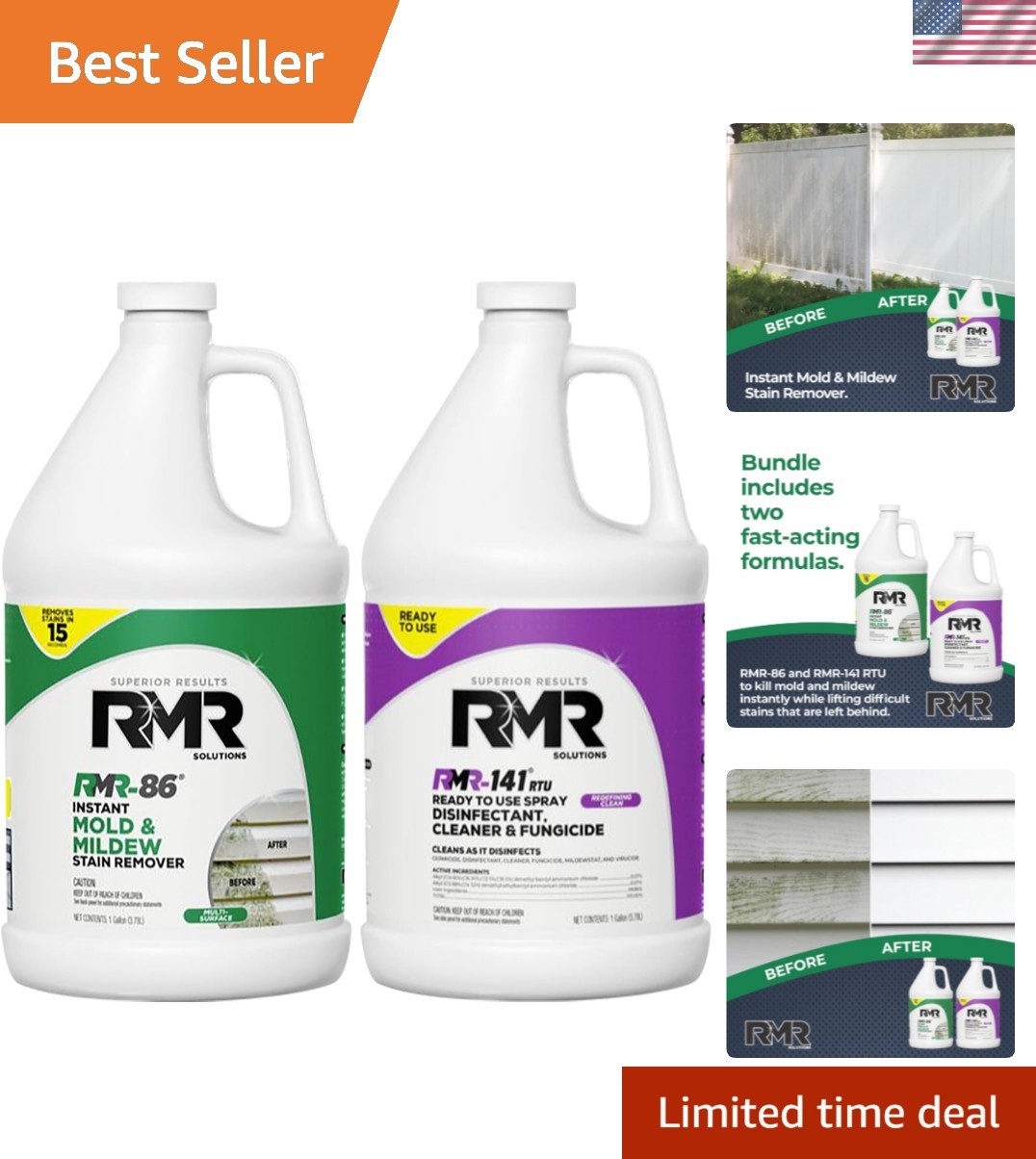 RMR Brands DIY Mold Remover Bundle – Complete Mold Killer & Stain Remover Bun…