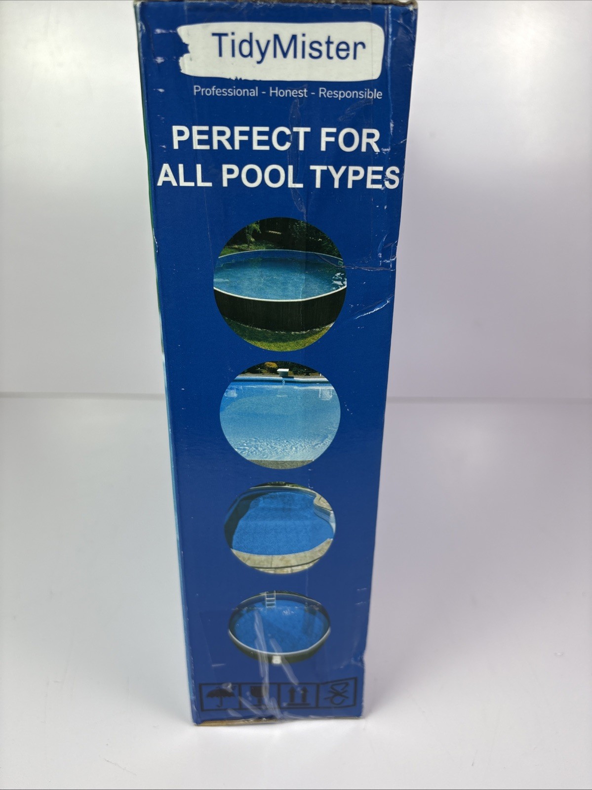 TidyMister Triangular Pool Rotative Vacuum Head With Brush & Ez Clip H