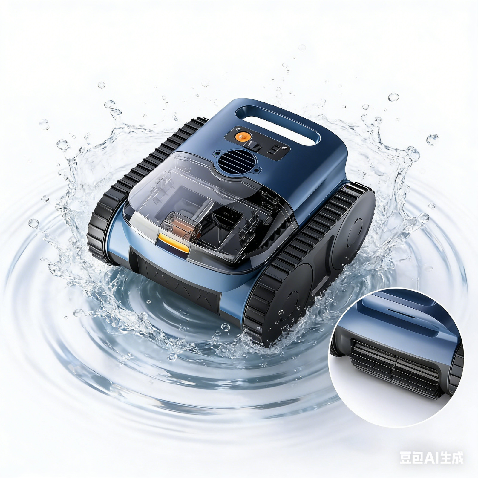 NEW Robotic Pool Cleaner–Wall&Waterline Cleaning, Pool Vacuum for Inground Pools