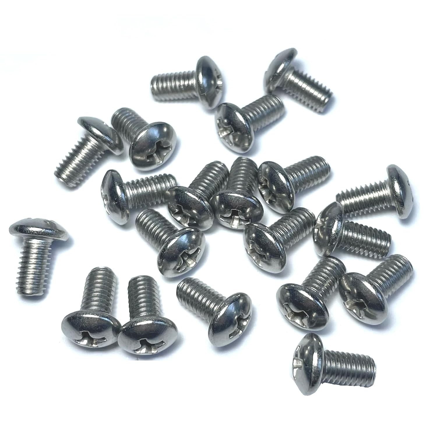 20-Pack 10-32 X 3/8 Inch C40 Stainless Steel Screws for Pool Cleaner Replacement