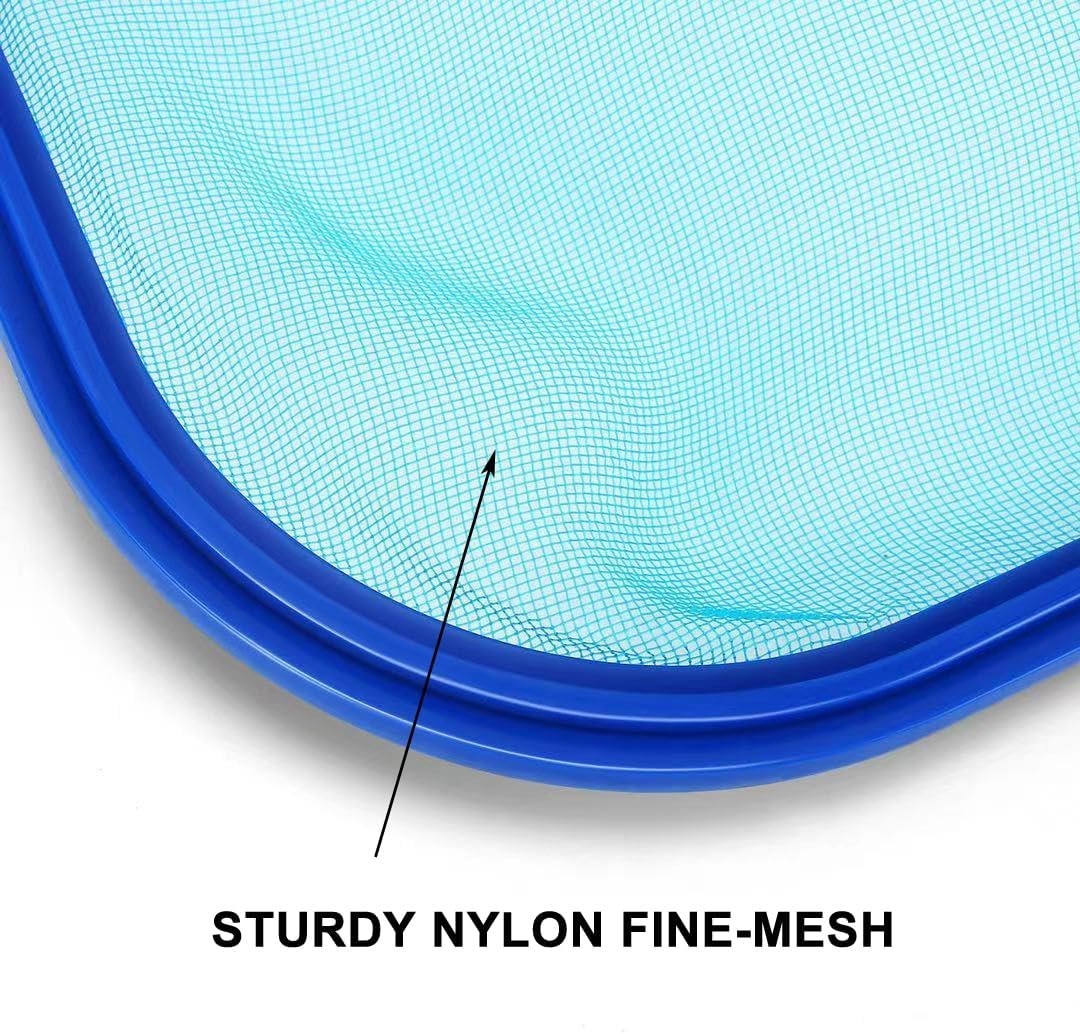 Pool Skimmer Net W/ Adjustable 17-40&Prime; Telescopic Pole Fine Mesh Net Leaf Skimmer