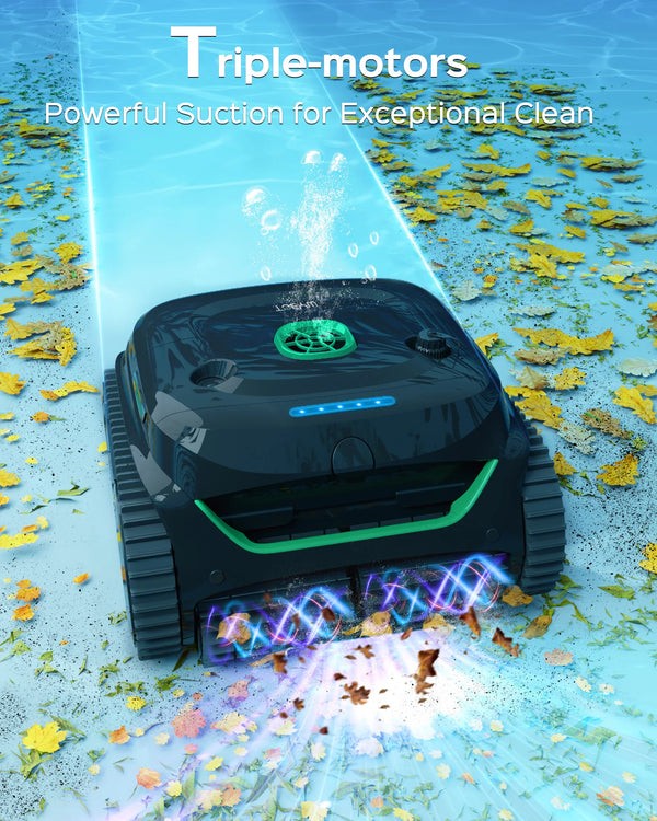 WYBOT C2 Pool Cleaner&F1 Solar Skimmer Bundle,Cordless for In/Above Ground Pools