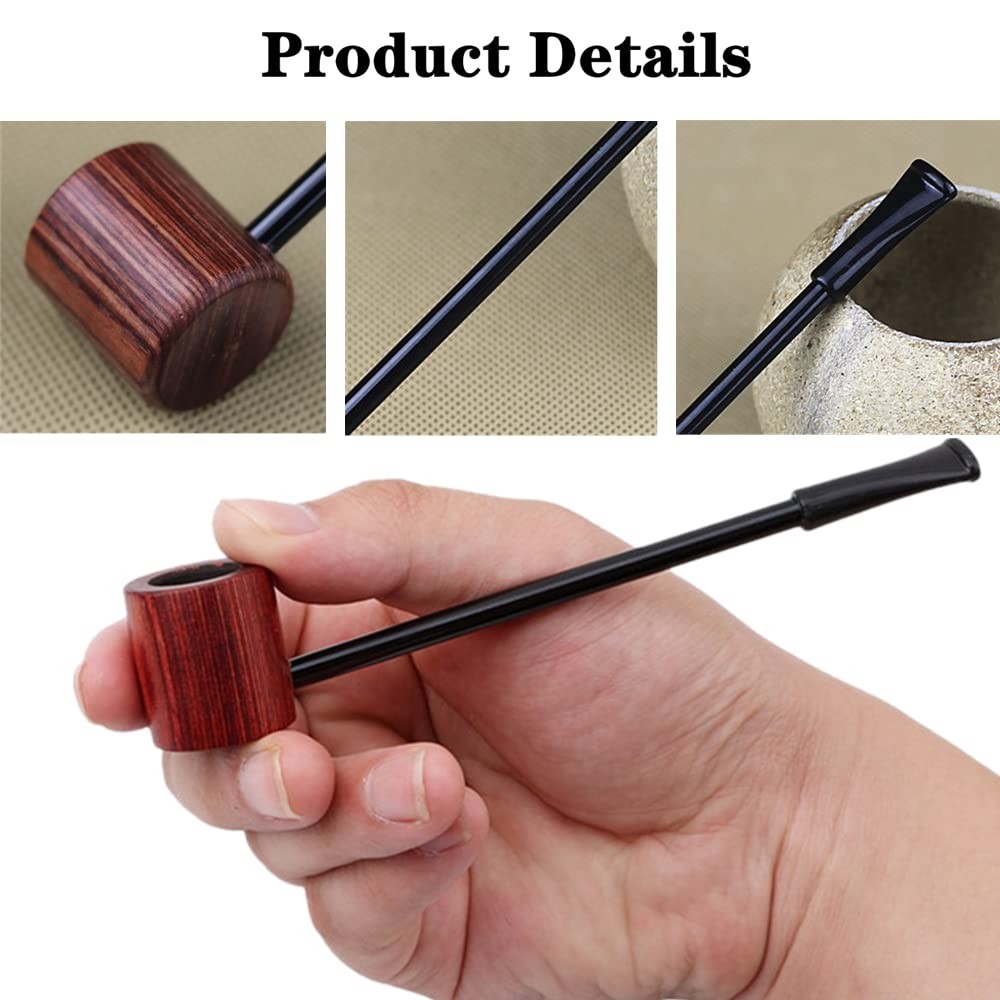 1 PCS Tobacco Pipe Classical Smoking Wooden Cigar Pipes NO