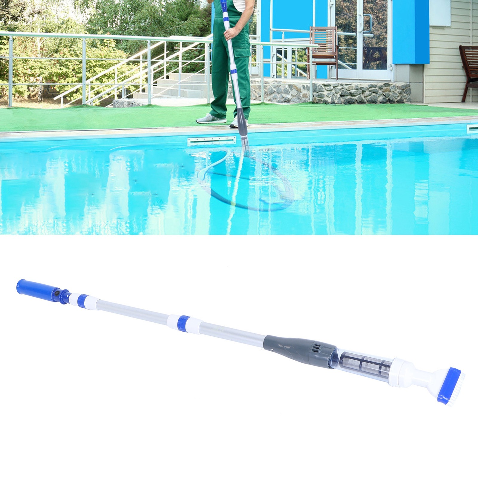 Electric Vacuum Cleaner Battery Powered Swimming Pool Cleaner For Floor Wall