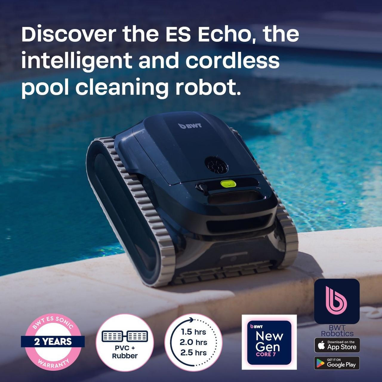 BWT ES ECHO Cordless Pool Robotic Cleaner