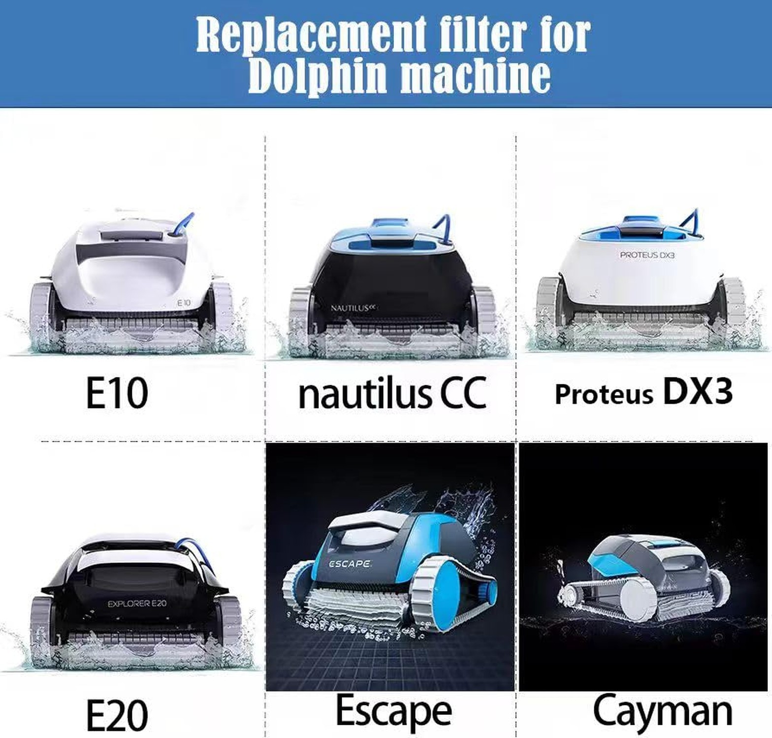 Ultra Fine Filtration Basket Compatible with Dolphin Robotic Pool Cleaners: S…