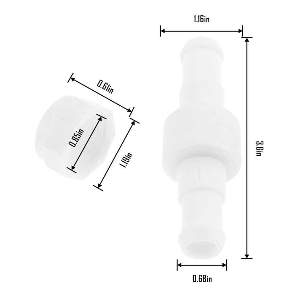 3Pcs D20 Hose Swivel 6x D15 Feed Hose Nut for Polaris Zodiac 180 280 380 480 PRO