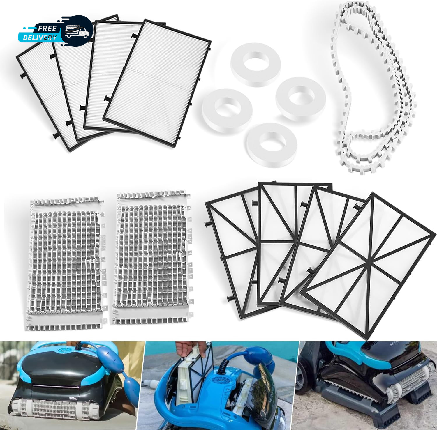Tune-Up Kit Maytronics Dolphin Nautilus CC plus Robotic Pool Cleaner Includes.