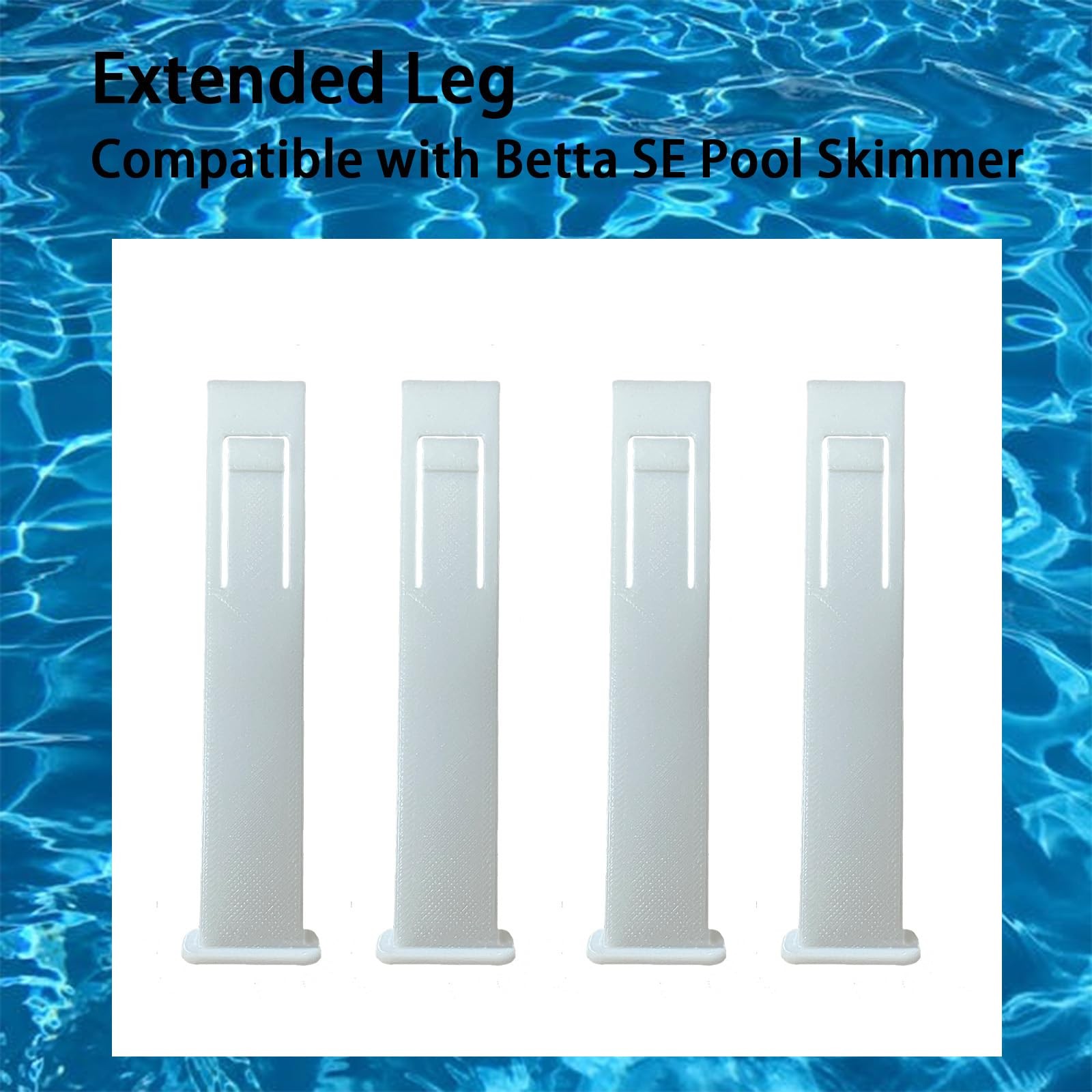 4 PCS Extended Leg Compatible with Betta SE Pool Skimmer White