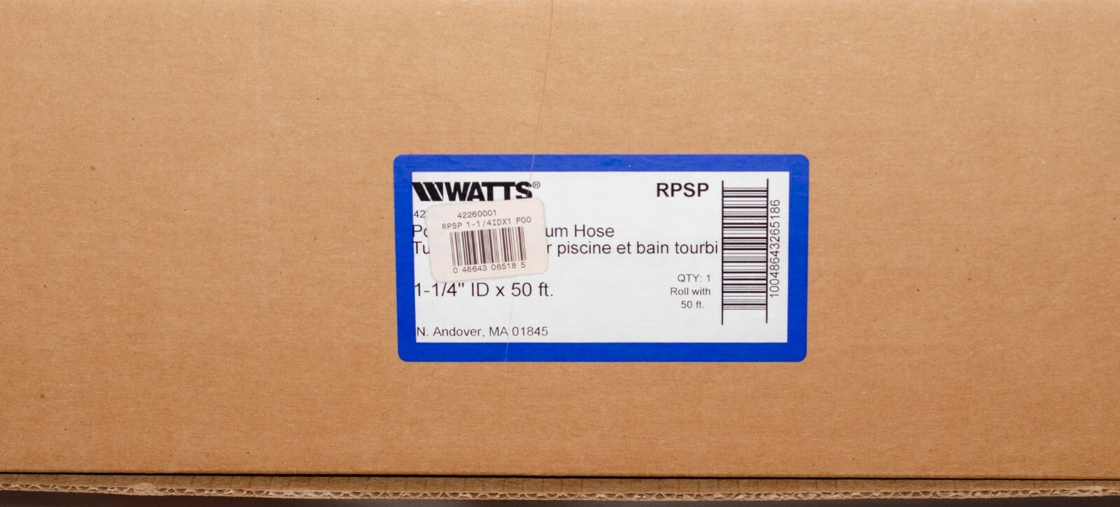 Watts RPSP 1.25 I.D. in. x 50 feet Pool & Spa Hose